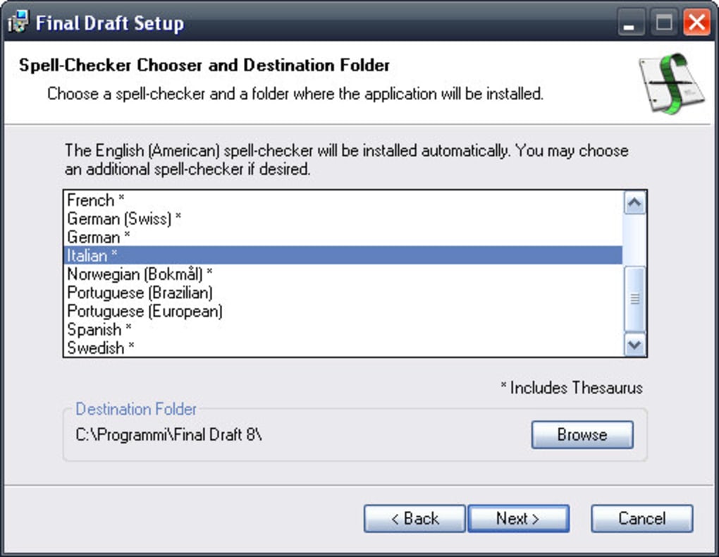 download software final draft free